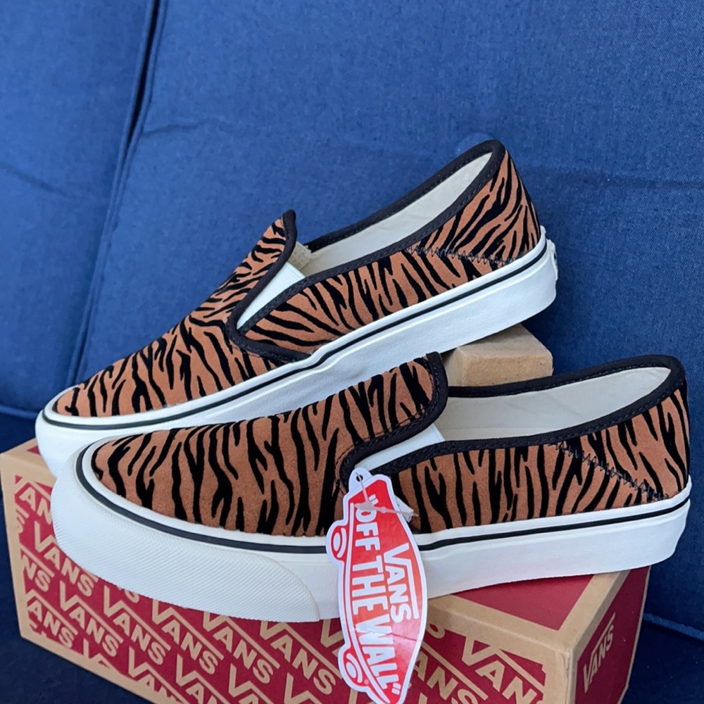Vans Slip-On SF Animal Stripes Black/Marshmallow WMNS - Picture 6 of 16